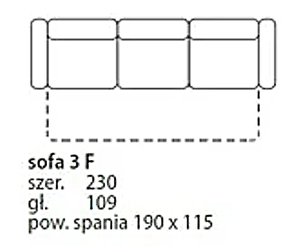 SOFA 3 Z FUNKCJĄ