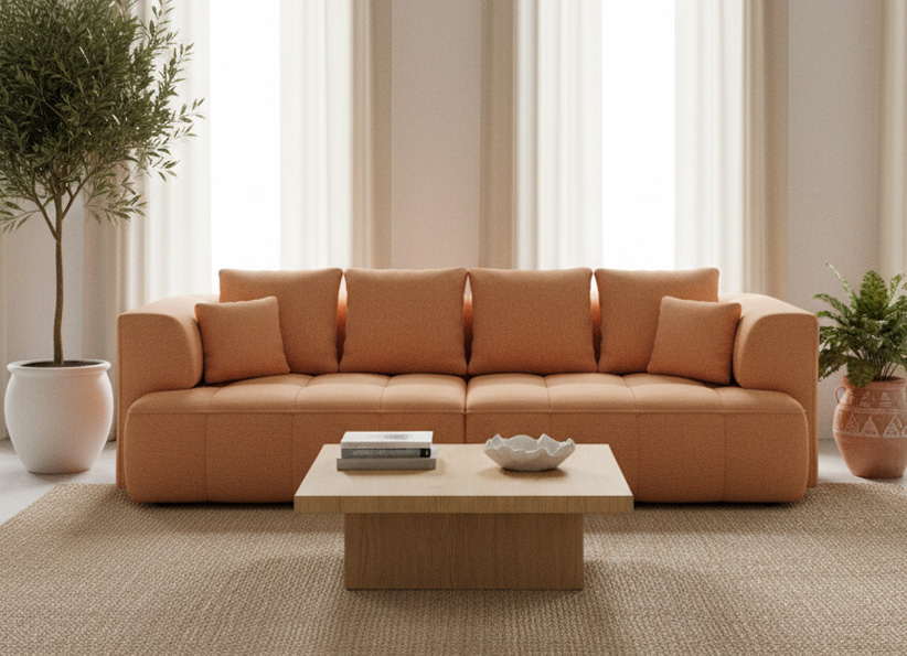 ALBIO BIG SOFA Z ELEKTRYCZNIE WYSUWANYM SIEDZISKIEM