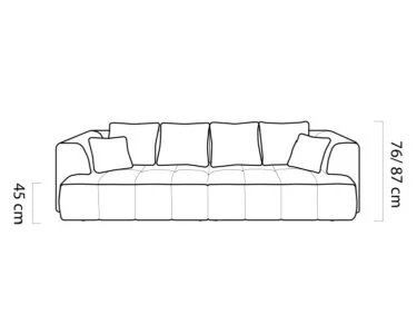 ALBIO BIG SOFA Z ELEKTRYCZNIE WYSUWANYM SIEDZISKIEM