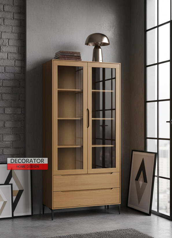 witryna 21 Modern, bukowa na nóżkach